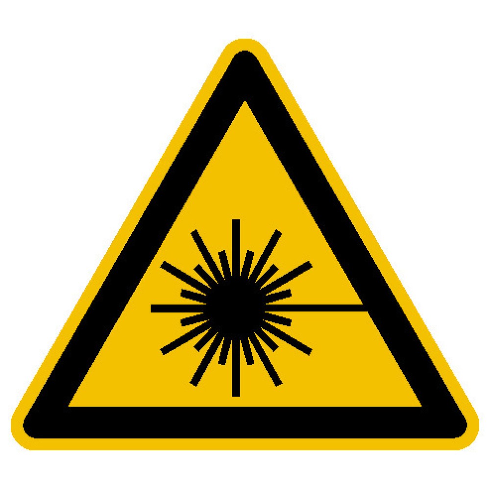 Illustration du produit: SafetyMarking® Avertissement de rayon laser, longueur de côté 200 mm, film