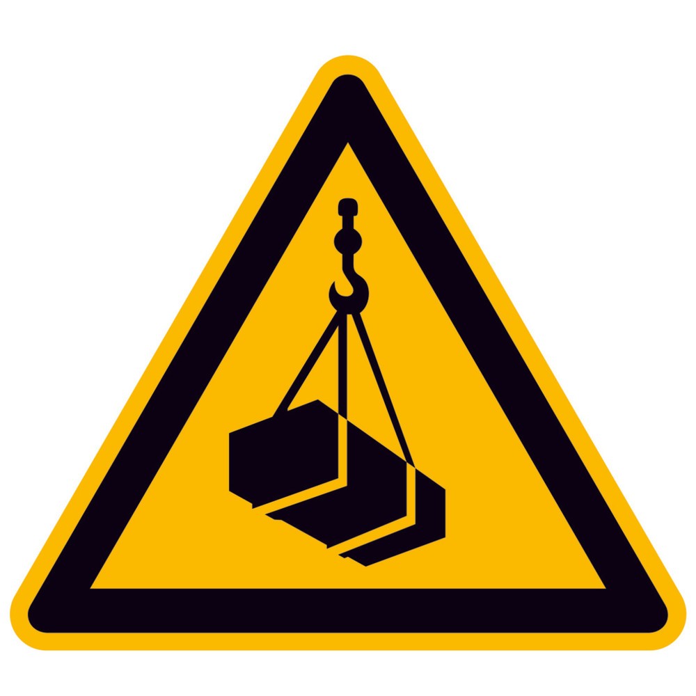 Illustration du produit: SafetyMarking® Danger Charges suspendues, longueur des côtés 100 mm, film