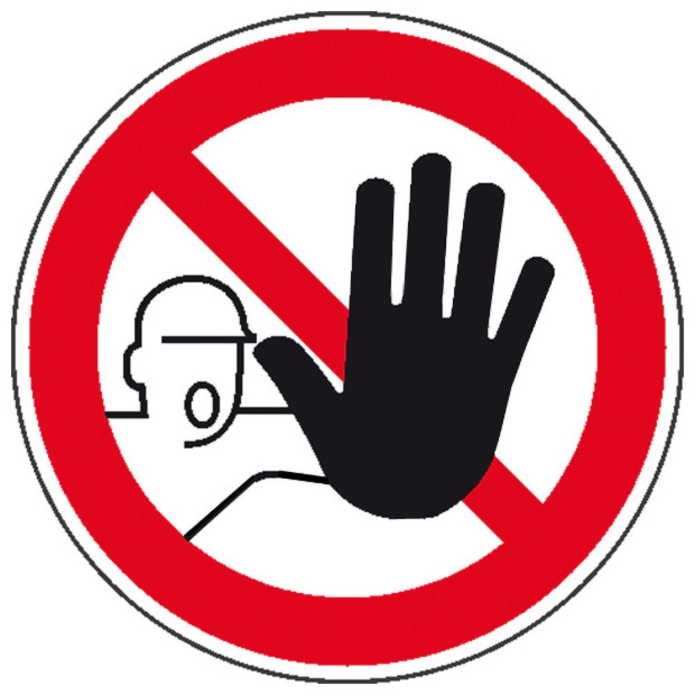 Illustration du produit: SafetyMarking® Accès interdit aux personnes non autorisées, Ø 100 mm, film