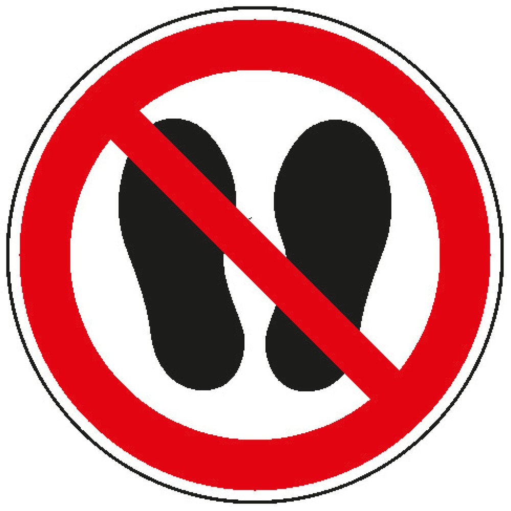 Illustration du produit: SafetyMarking® Défense de marcher sur la surface, Ø 100 mm, film