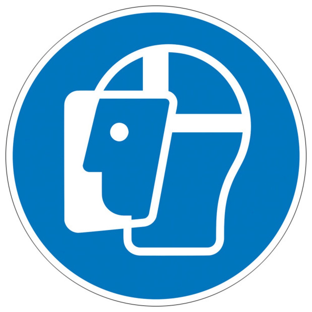 Illustration du produit: SafetyMarking® Port obligatoire de la visière, Ø 100 mm, film