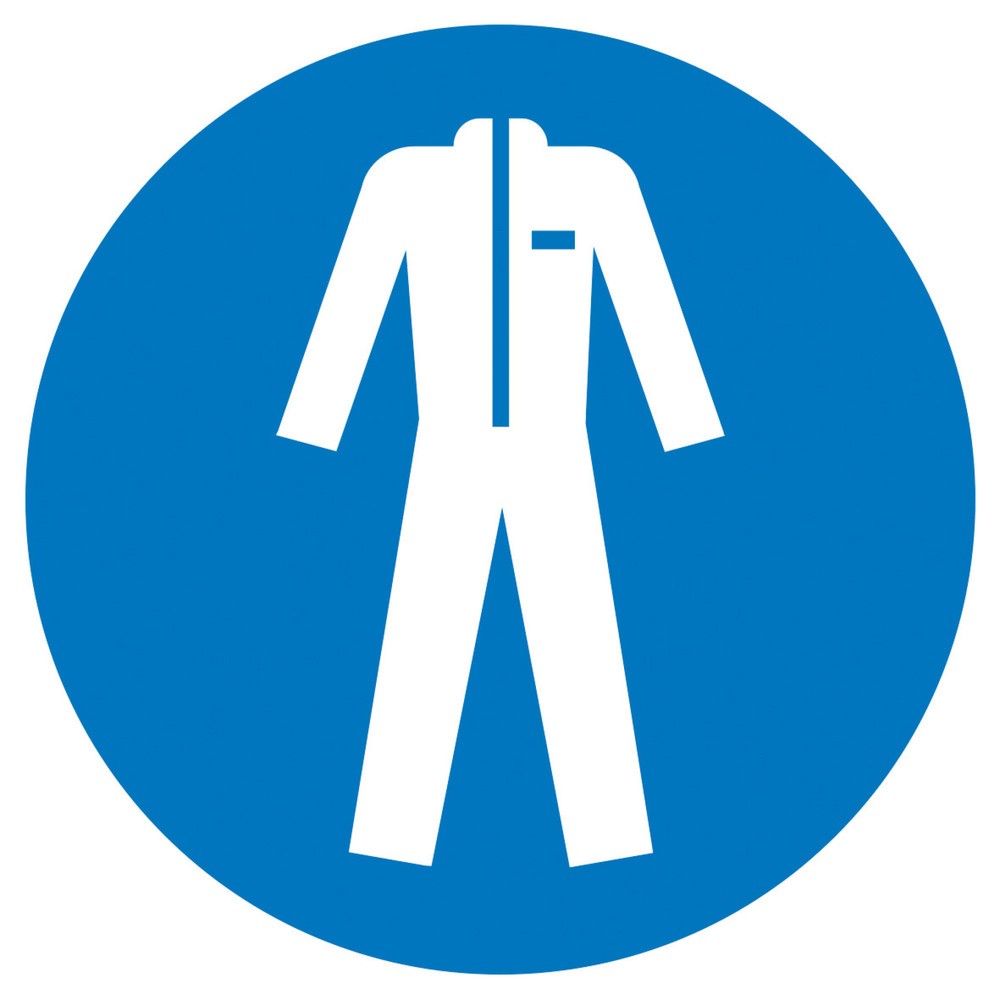 Illustration du produit: SafetyMarking® Port obligatoire d’un vêtement de protection, Ø 100 mm, film