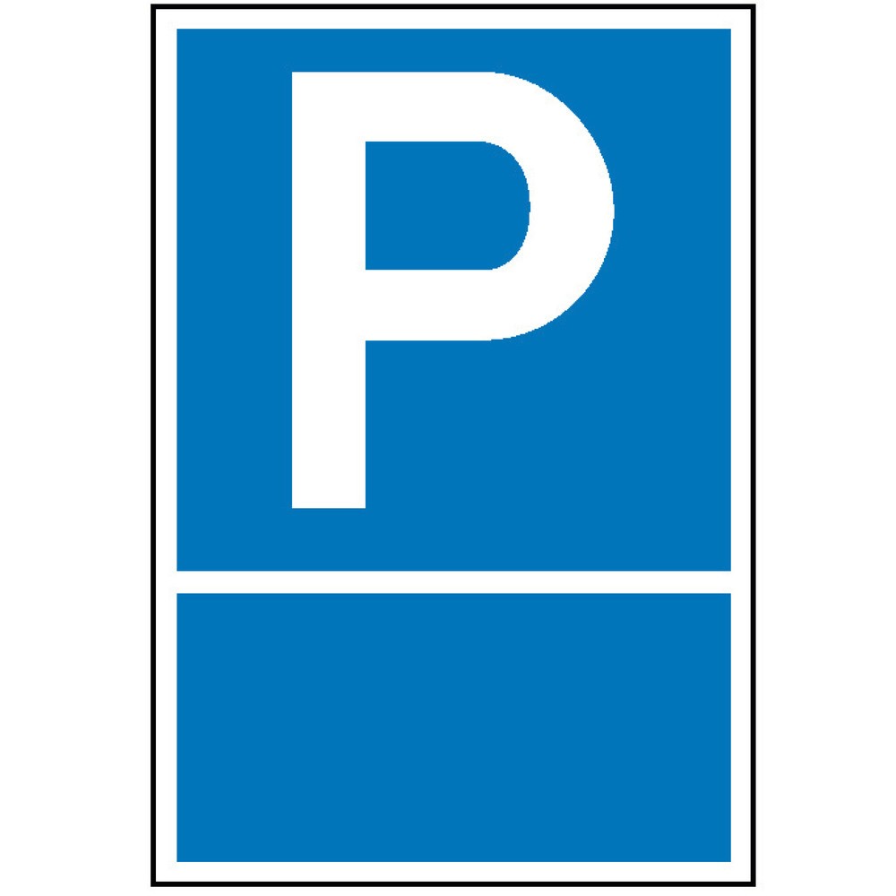 Illustration du produit: SafetyMarking® Panneau de parking, avec texte au choix, H x l 400 x 250 mm, plastique