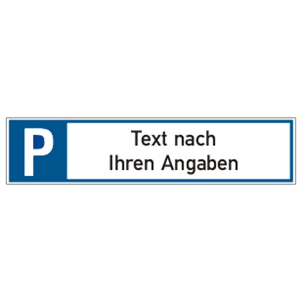 Illustration du produit: SafetyMarking® Panneau de parking, oblong, avec texte au choix, H x l 110 x 520 mm