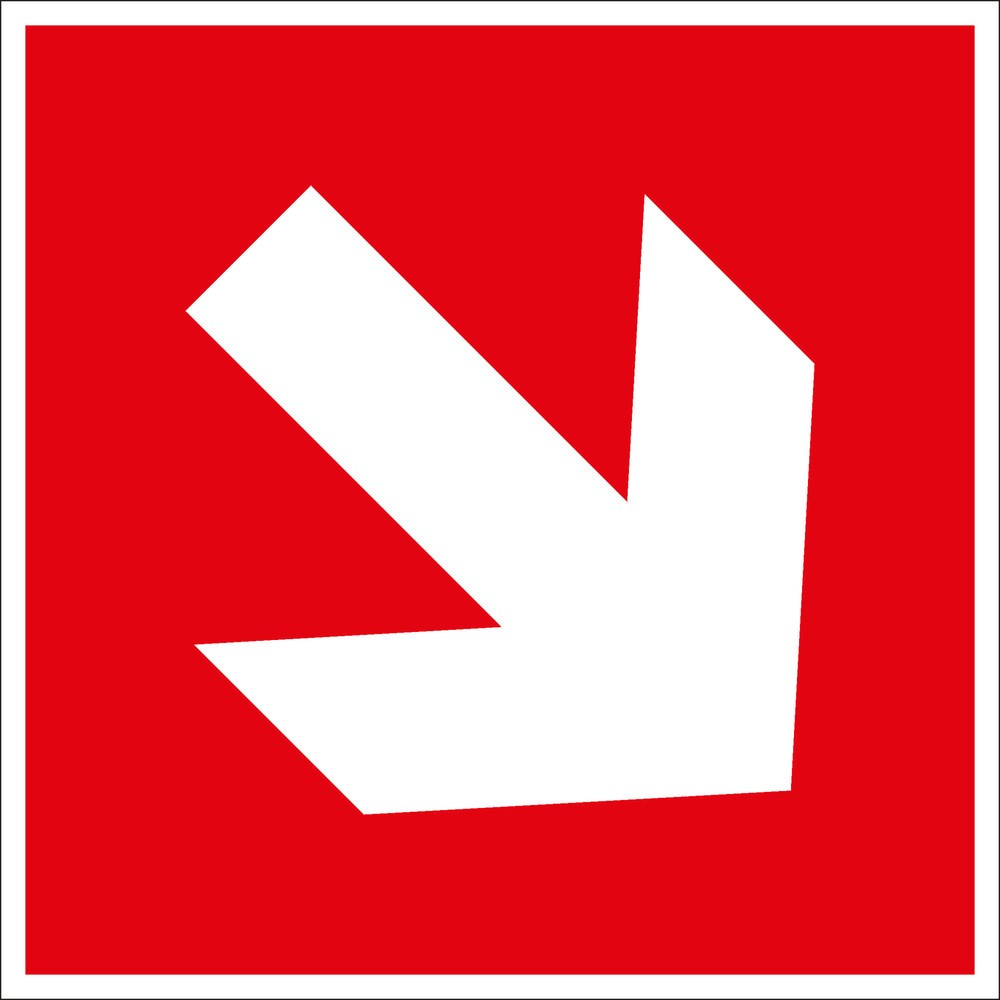 Illustration du produit: SafetyMarking® Indication de la direction vers le haut/bas, H x l 150 x 150 mm, film HI