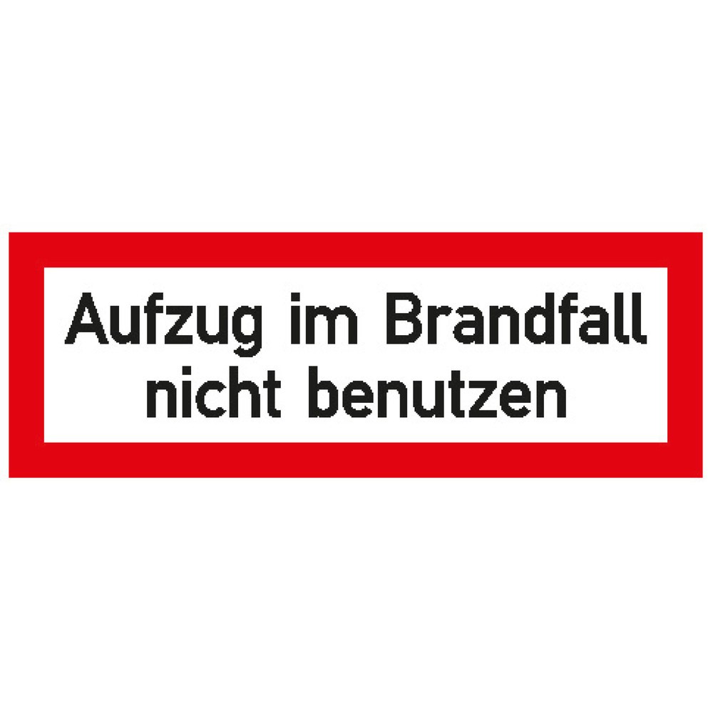 Illustration du produit: SafetyMarking® « Ne pas utiliser l’ascenseur... », H x l 52 x 148 mm, film