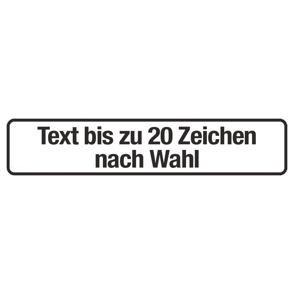 Illustration du produit: SafetyMarking® Panneau, texte au choix, jusqu’à 20 caractères, H x l 110 x 520 mm, aluminium