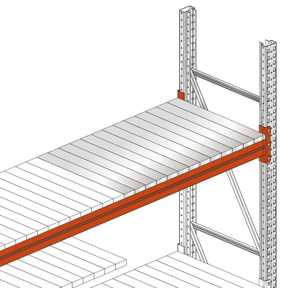 N° de l'image du produit 2 : Panneaux d'acier pour rayonnage à palettes META MULTIPAL, l x P 100 x 1 100 mm