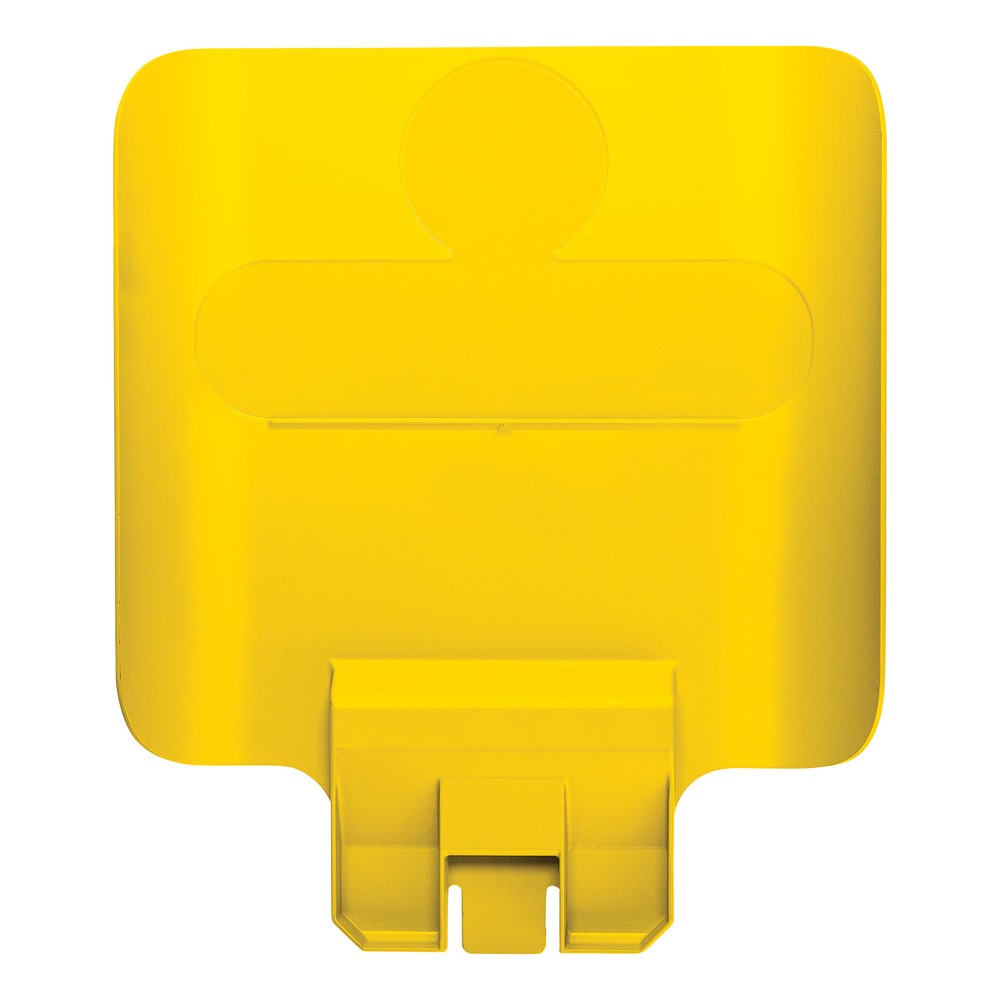 Illustration du produit: Panneau d'affichage pour station de recyclage Rubbermaid® Slim Jim, jaune