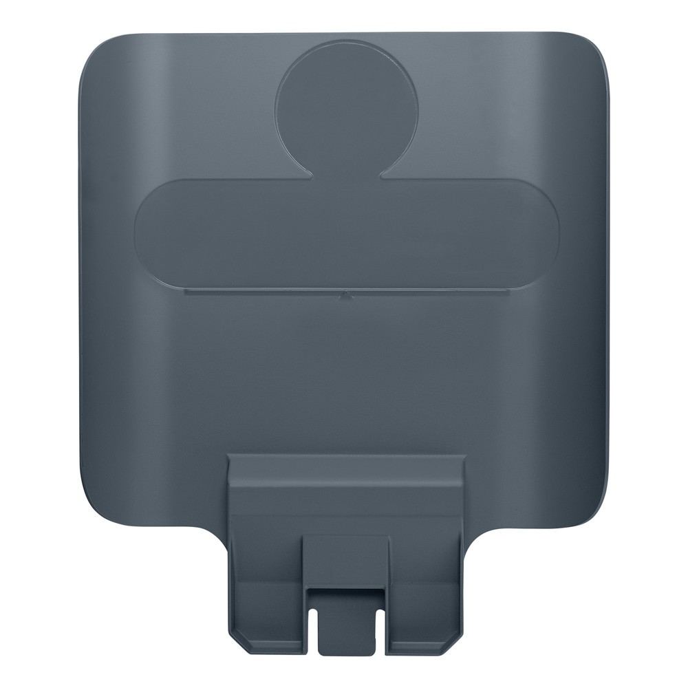 Illustration du produit: Panneau pour station de recyclage Rubbermaid® Slim Jim, gris