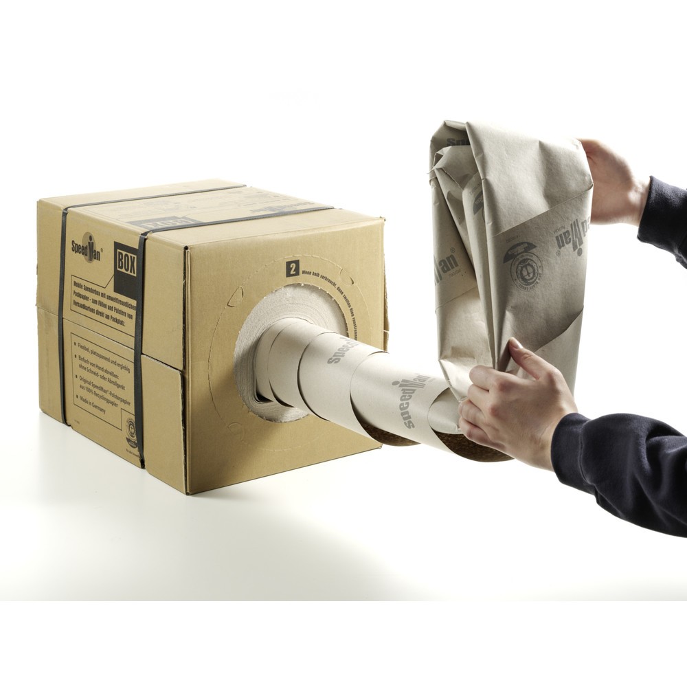 N° de l'image du produit 2 : Papier de calage SpeedMan Box®, HxlxP 297 x 297 x 400 mm, longueur du rouleau 450 m, env. 70 g/m