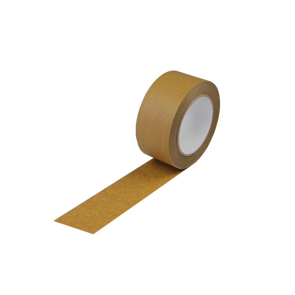 Papierklebeband, braun, 50mm breitx50lfm., 135µ, Naturkautschuk-Kleber Produktabbildung: Papierklebeband, braun, 50mm breitx50lfm., 135µ, Naturkautschuk-Kleber