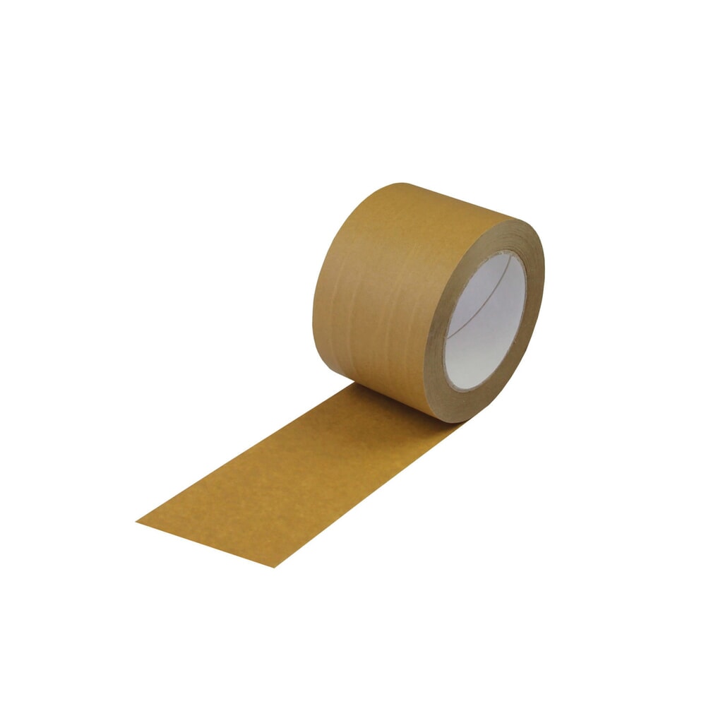 Produktabbildung: Papierklebeband, braun, 75mm breitx50lfm., 135µ, Naturkautschuk-Kleber