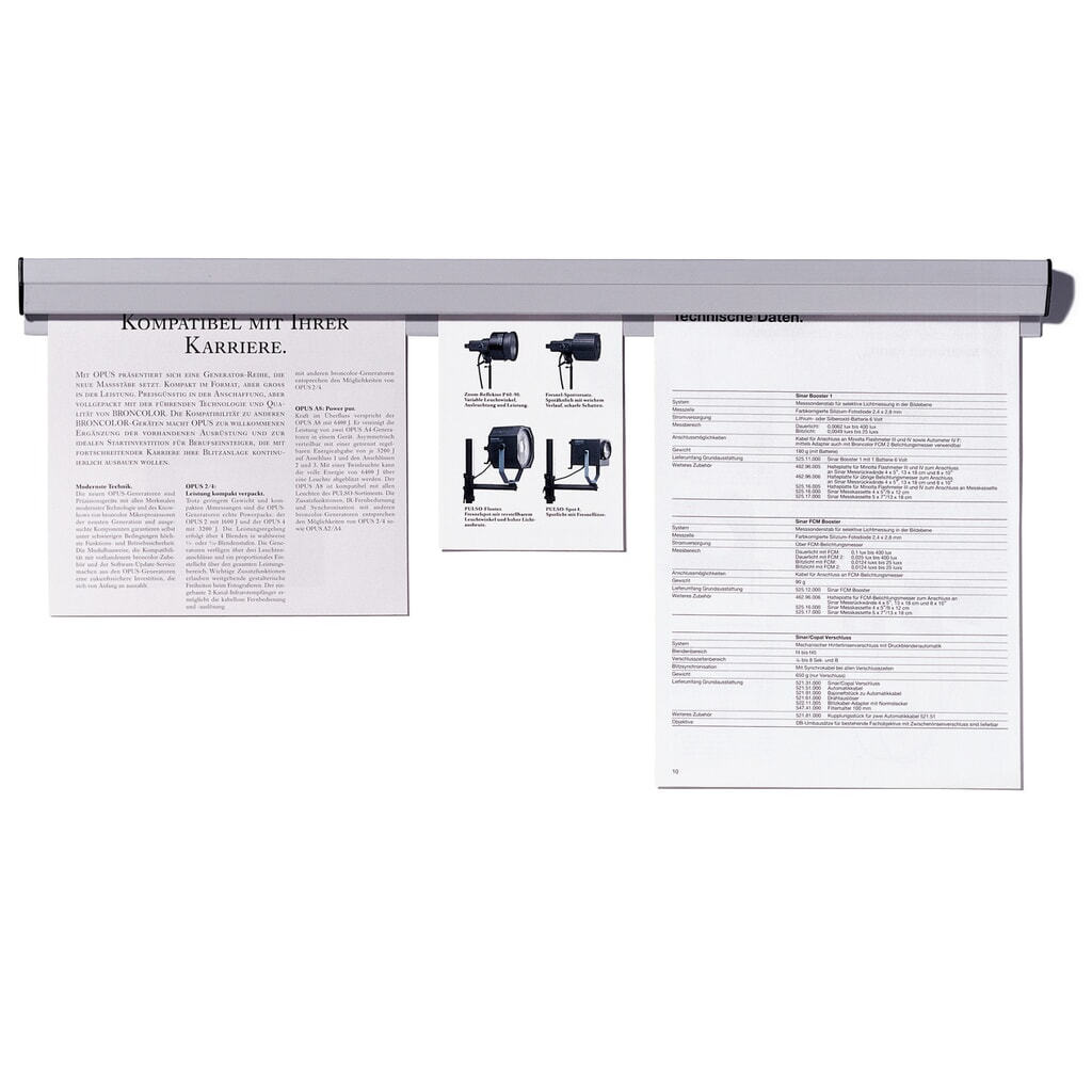Produktabbildung: FRANKEN Papierklemmschiene, Länge 310 mm