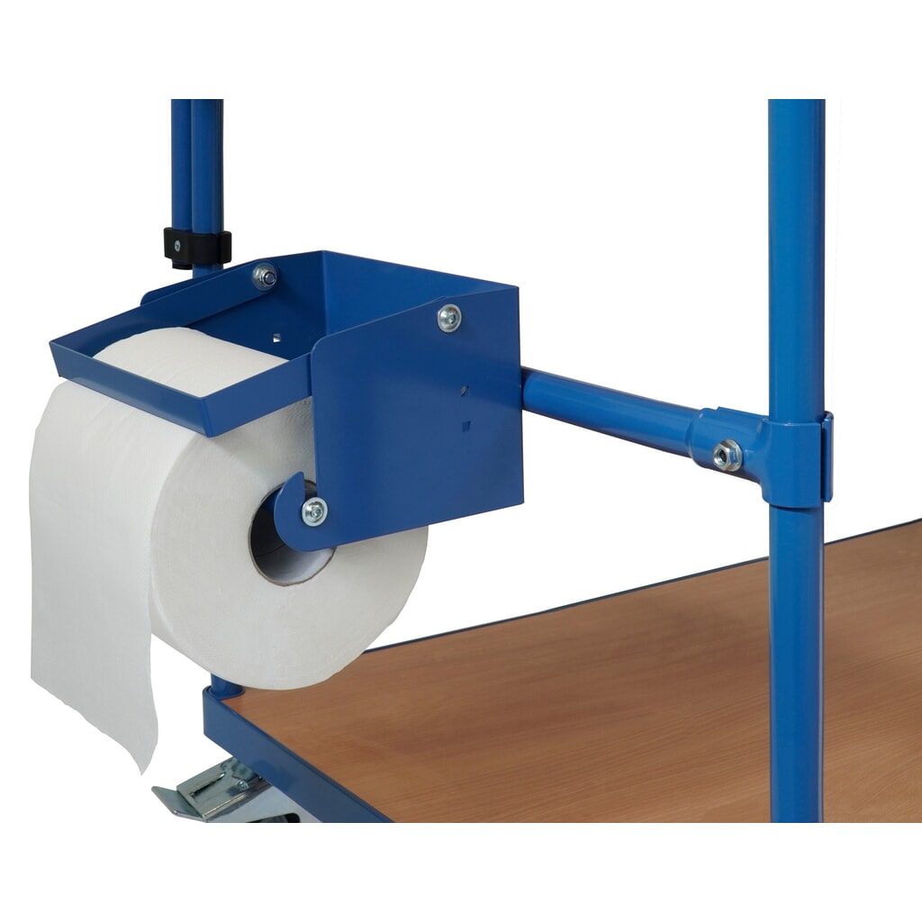 Papierrollenhalter für fetra® Leichttisch-Wagen, Breite 589 mm Produktabbildung: Papierrollenhalter für fetra® Leichttisch-Wagen, Breite 589 mm