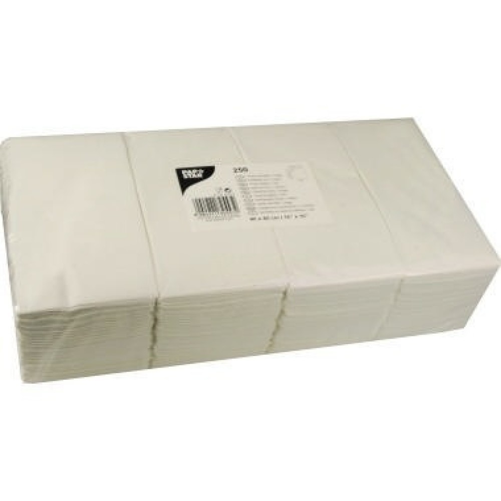 Produktabbildung: PAPSTAR Serviette 82553 40x40cm 1/8 Falz 2lagig weiß 250 St./Pack.