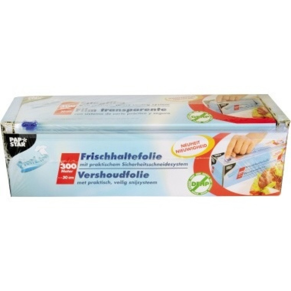 Produktabbildung: PAPSTAR Frischhaltefolie 10518 30cmx300m transparent