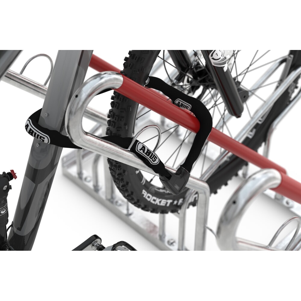 N° de l'image du produit 6 : Parc à vélo, stationnement d’1 côté, 6 emplacements, écart entre les roues 350 mm