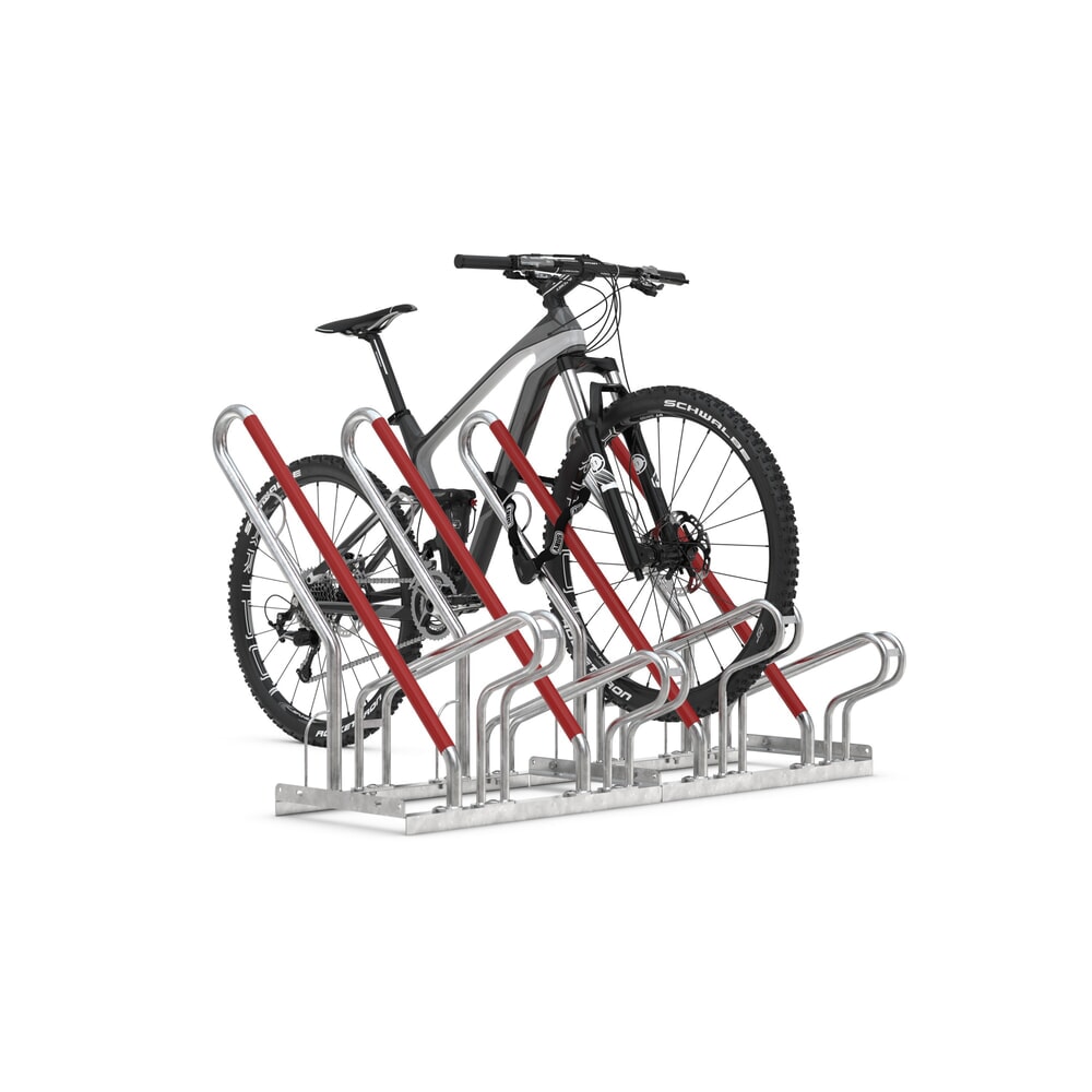 N° de l'image du produit 9 : Parc à vélo, stationnement d’1 côté, 6 emplacements, écart entre les roues 350 mm