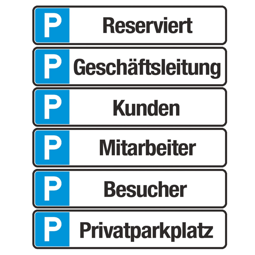 SafetyMarking® Parkplatzschild "Mitarbeiter", HxB 110 x 520 mm Produktabbildung: SafetyMarking® Parkplatzschild "Mitarbeiter", HxB 110 x 520 mm