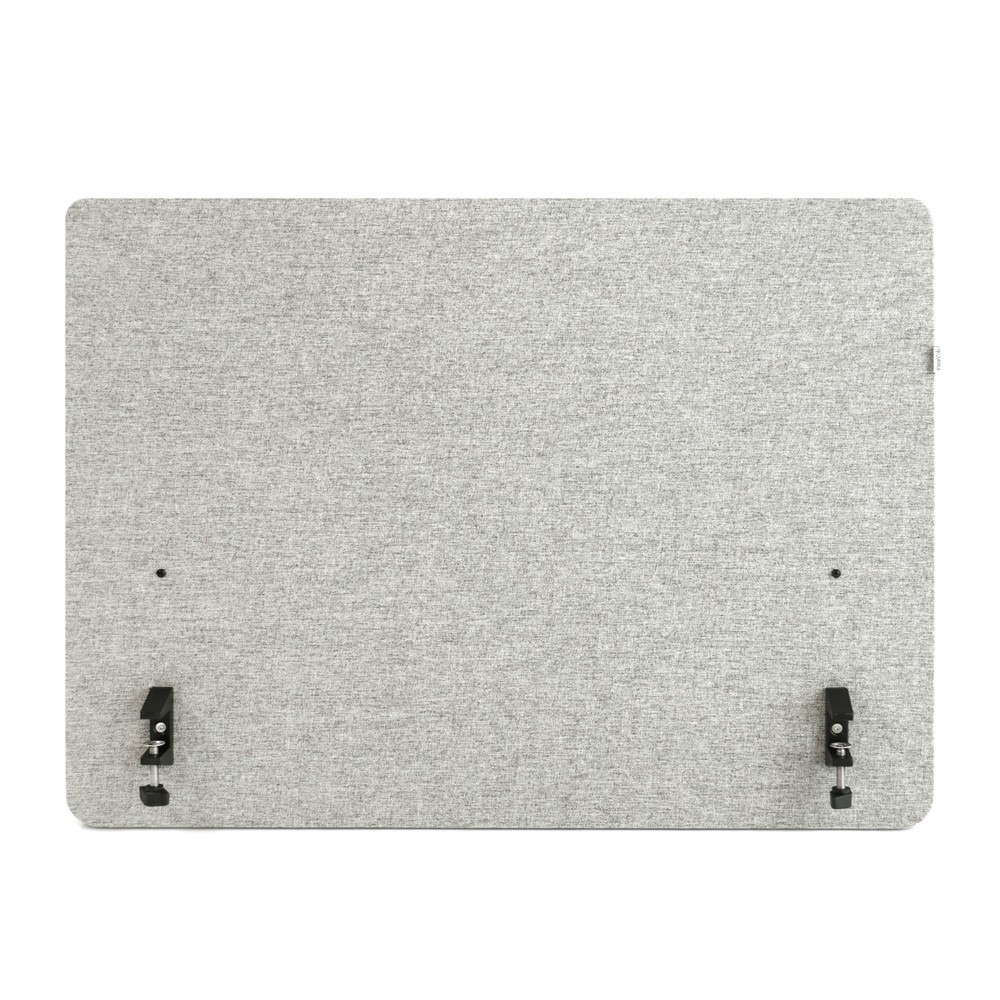 N° de l'image du produit 2 : Paroi de séparation acoustique de bureau hjh FLEXMIUT D SIDE D 80 cm, gris clair