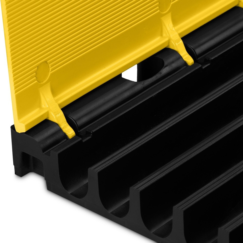 N° de l'image du produit 6 : Partie centrale du passage de câbles Defender® MIDI 5 2D by Adam Hall, 5 canaux, noire/jaune