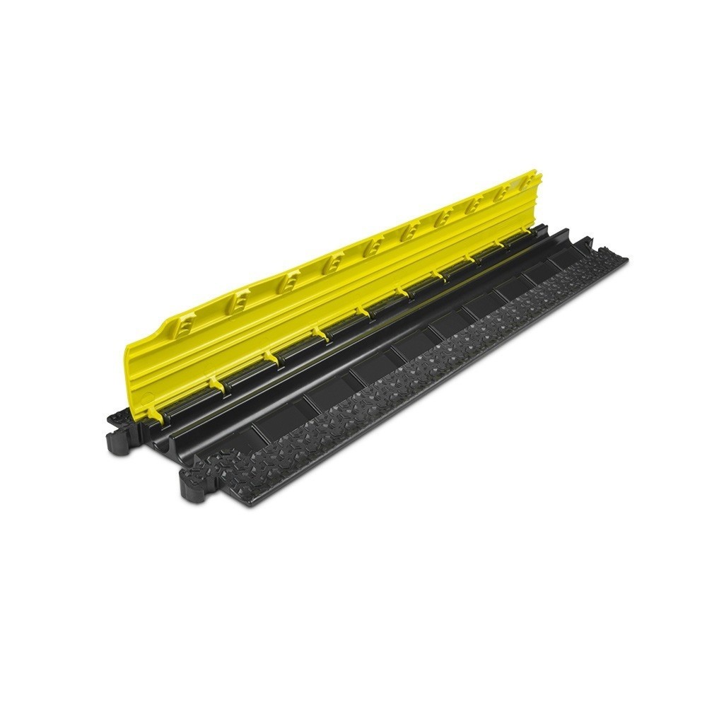 N° de l'image du produit 4 : Passage de câbles Defender® MICRO 2 by Adam Hall, 2 canaux, noir/jaune