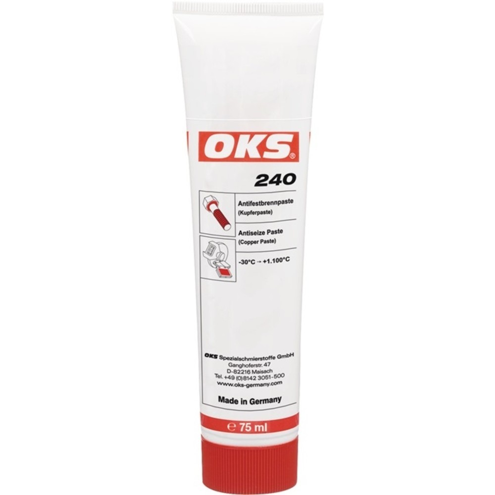 N° de l'image du produit 2 : Pâte anti-grippage (pâte cuivre) 240 75 ml tube OKS