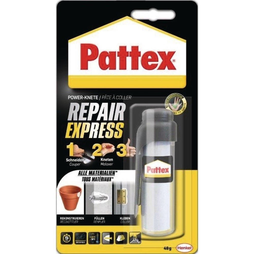 Produktabbildung: PATTEX Powerknete Repair Express weißlich 48g Stick