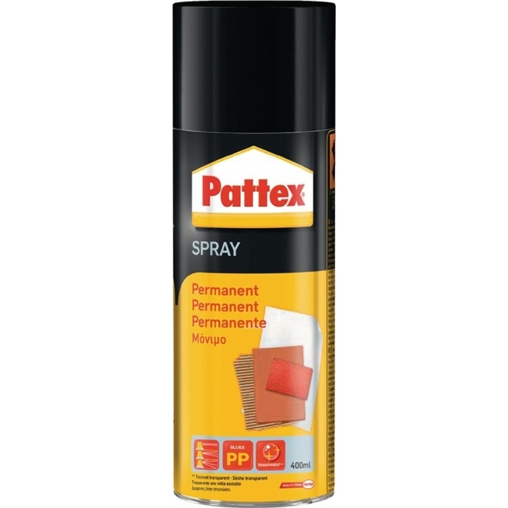 Produktabbildung: PATTEX Sprühkleber Powerspray permanent transp./leicht beige 400 ml Spraydose