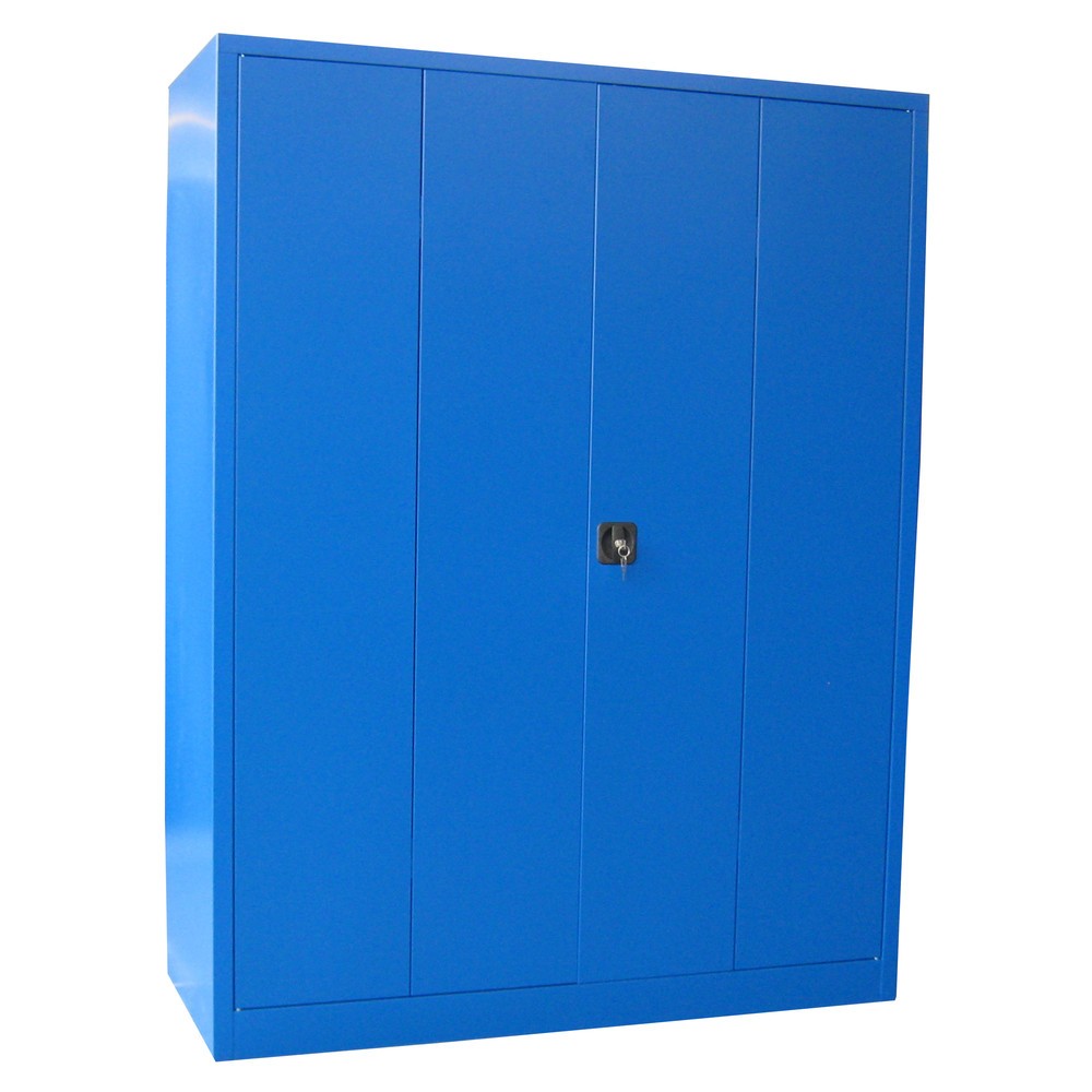 Produktabbildung Nr. 8: PAVOY Falttürenschrank mit 4 Fachböden, HxBxT 1.950 x 1.500 x 600 mm, anthrazitgrau, lichtgrau