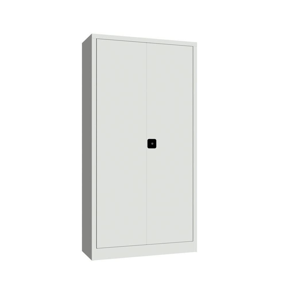 Produktabbildung: PAVOY Großraum-Flügeltürschrank, 4 Fachböden, HxBxT 1.950 x 1.000 x 400 mm, lichtgrau, lichtgrau