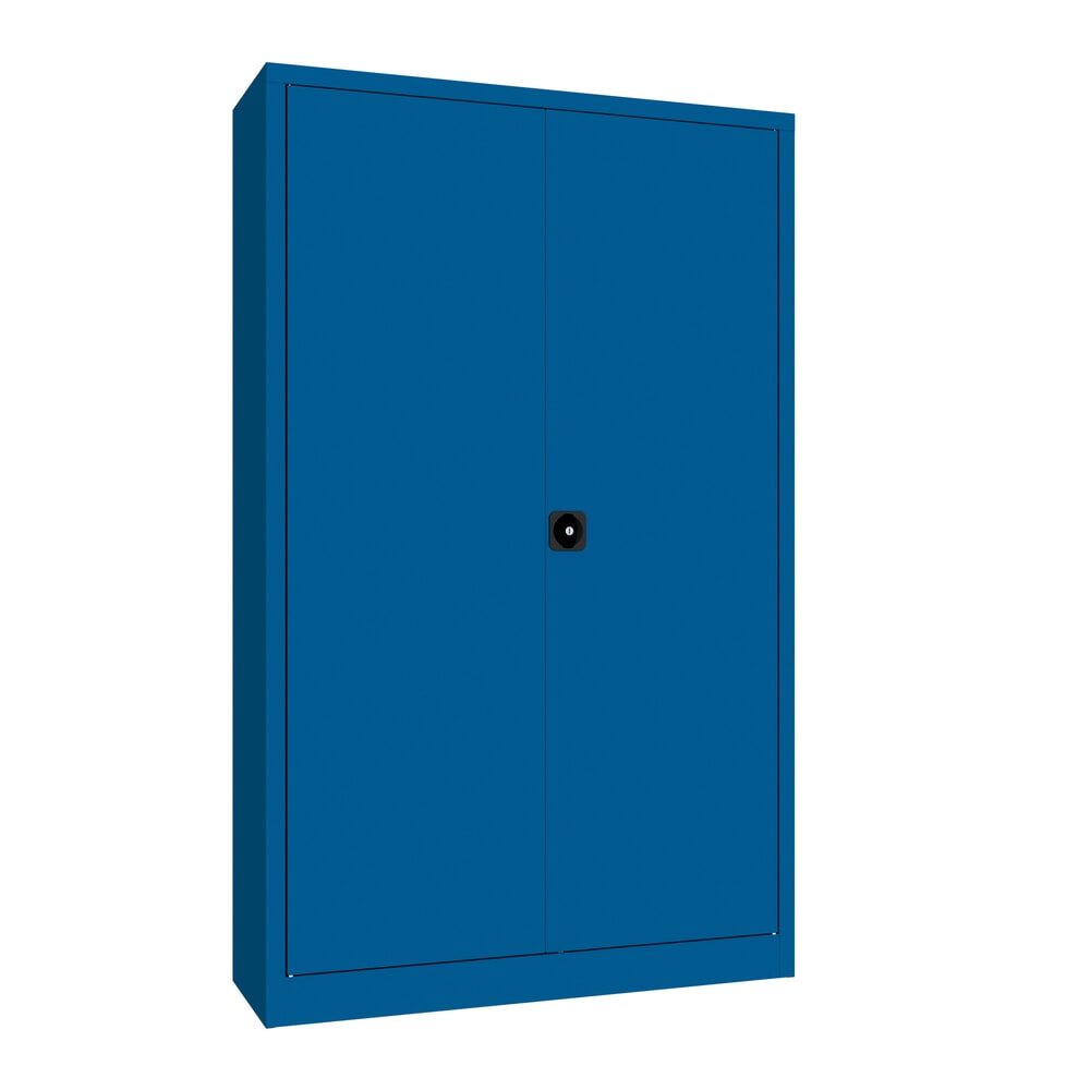 Produktabbildung Nr. 1: PAVOY Großraum-Flügeltürschrank, 4 Fachböden, HxBxT 1.950 x 1.200 x 400 mm, enzianblau, enzianblau