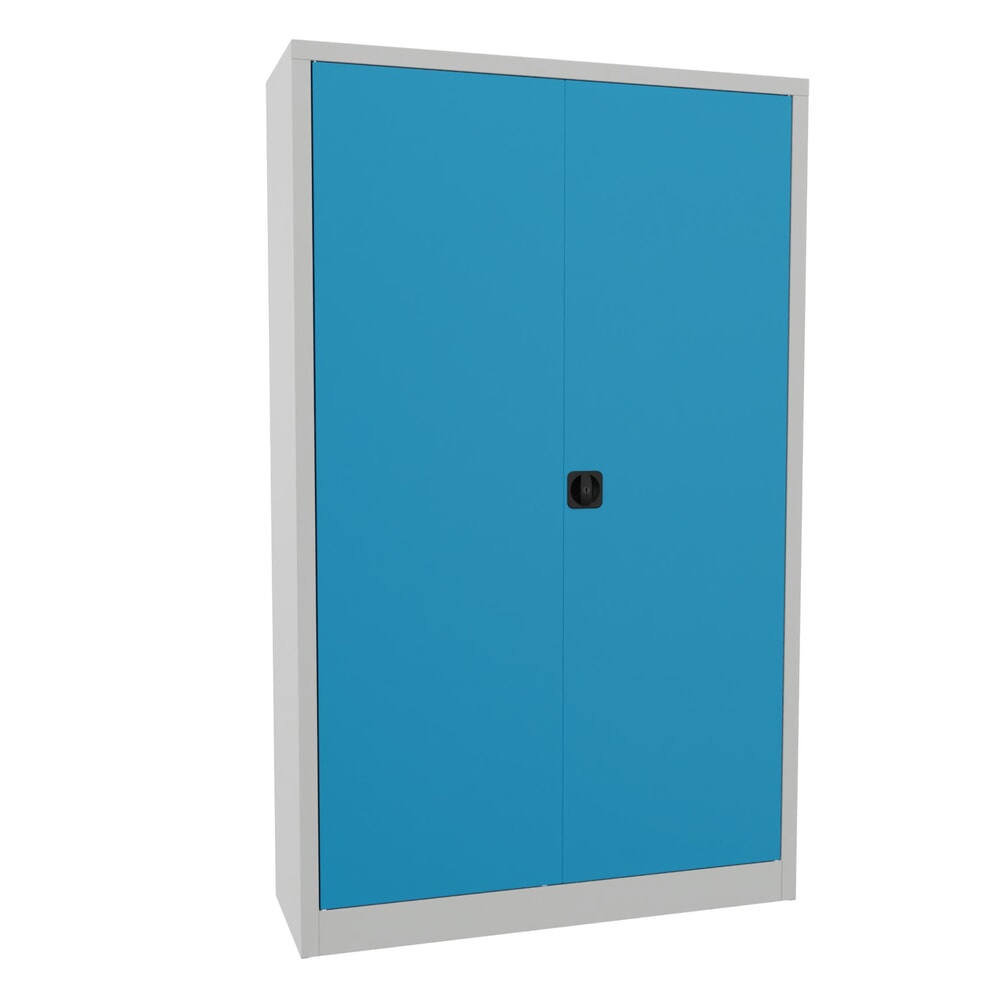 Produktabbildung Nr. 1: PAVOY Großraum-Flügeltürschrank, 4 Fachböden, HxBxT 1.950 x 1.200 x 400 mm, lichtblau, lichtgrau