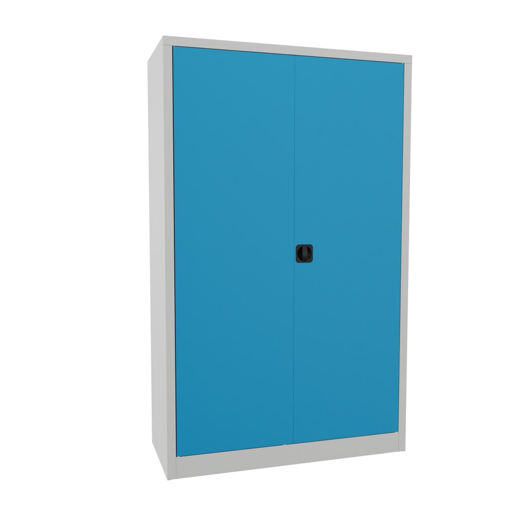 Produktabbildung Nr. 1: PAVOY Großraum-Flügeltürschrank, 4 Fachböden, HxBxT 1.950 x 1.200 x 500 mm, lichtblau, lichtgrau