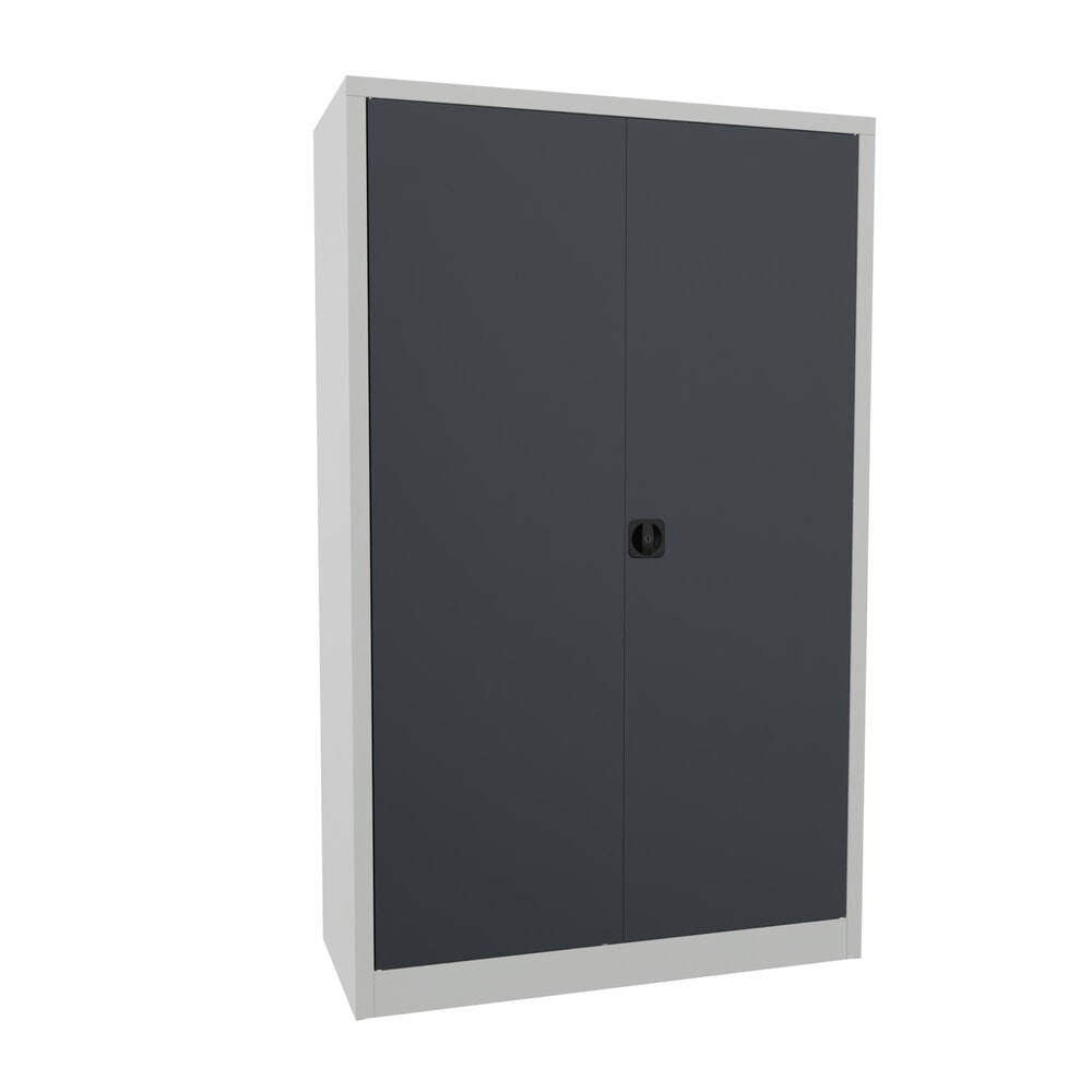 Produktabbildung Nr. 1: PAVOY Großraum-Flügeltürschrank, 4 Fachböden, HxBxT 1.950 x 1.200 x 500 mm, anthrazitgrau, lichtgrau