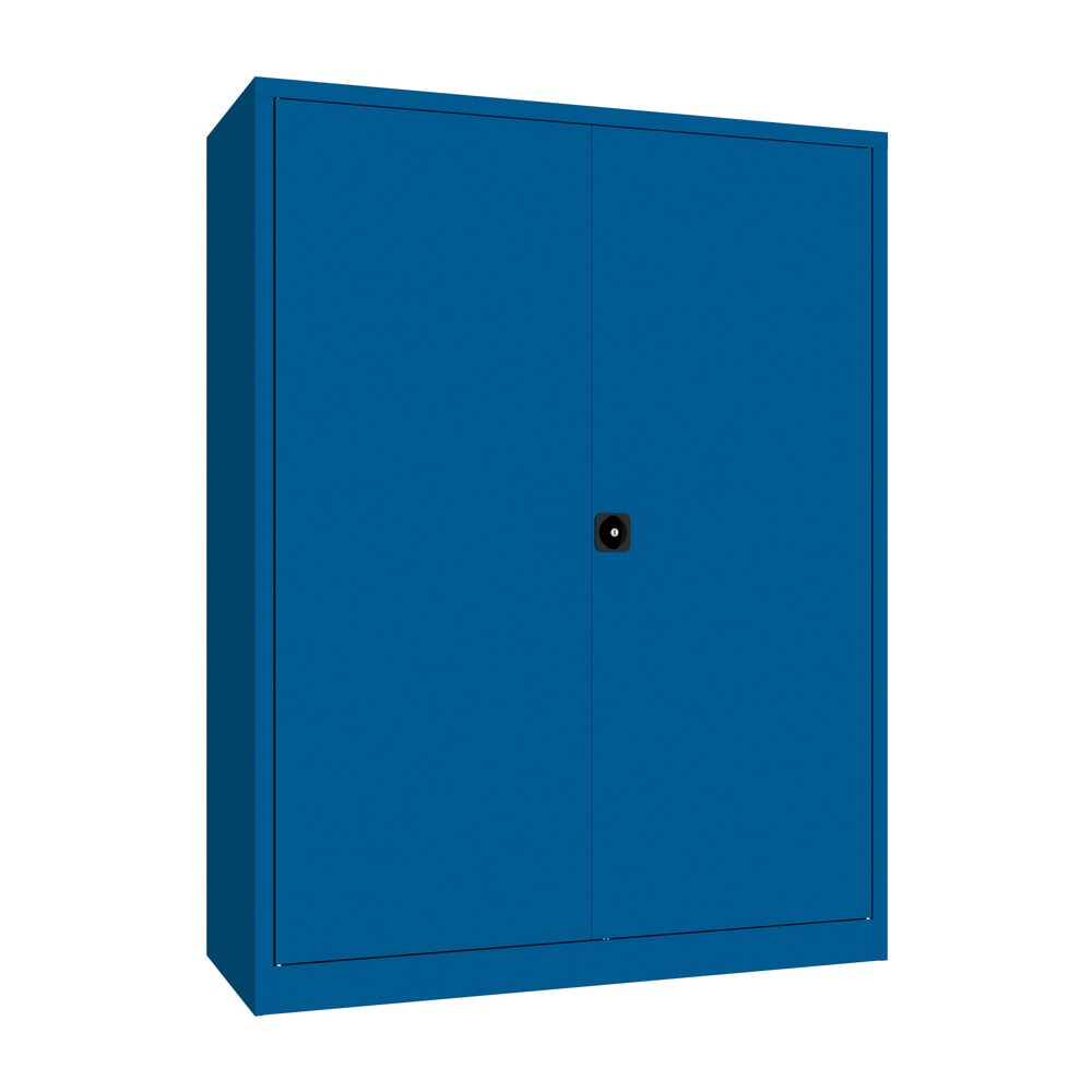 Produktabbildung: PAVOY Großraum-Flügeltürschrank, 4 Fachböden, HxBxT 1.950 x 1.500 x 600 mm, enzianblau, enzianblau