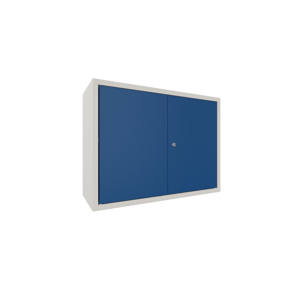 Produktabbildung Nr. 1: PAVOY Hängeschrank, HxBxT 600 x 800 x 300 mm, enzianblau, reinweiß