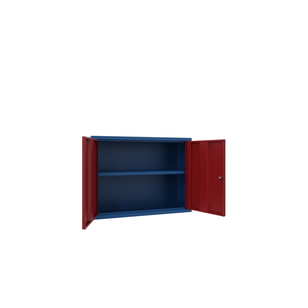 Produktabbildung Nr. 2: PAVOY Hängeschrank, HxBxT 600 x 800 x 300 mm, rubinrot, enzianblau