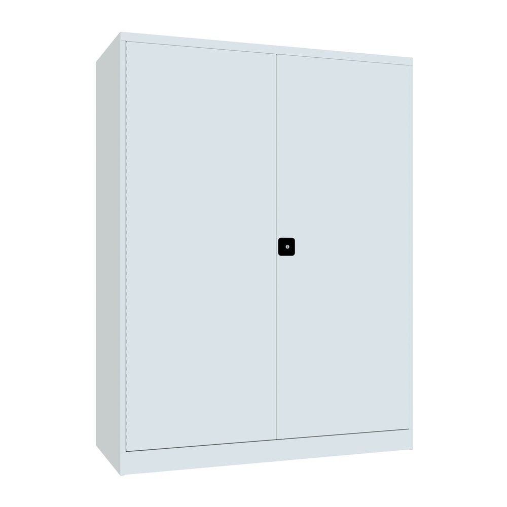 Produktabbildung Nr. 1: PAVOY Industrie-Schwerlastschrank Premium mit Mittelwand, 8 Fachböden, HxBxT 1.950 x 1.470 x 630 mm, lichtgrau, lichtgrau