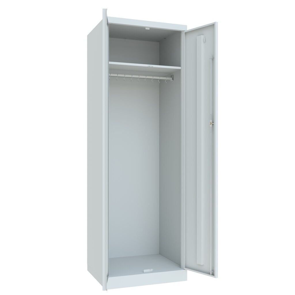 PAVOY Kleiderspind HxBxT 1.800 x 600 x 500 mm, lichtgrau, lichtgrau Produktabbildung Nr. 3: PAVOY Kleiderspind HxBxT 1.800 x 600 x 500 mm, lichtgrau, lichtgrau