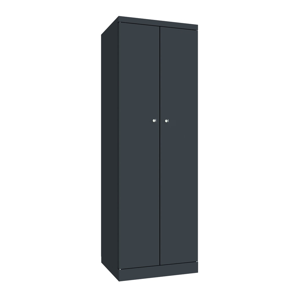 Produktabbildung Nr. 1: PAVOY Kleiderspind mit aufschlagenden Türen, HxBxT 1.800 x 600 x 500, einzeln verschließbar, anthrazitgrau, anthrazitgrau