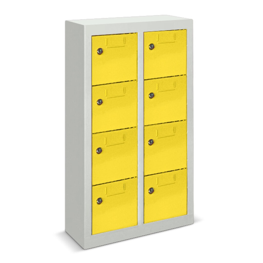 PAVOY Kleinfachschrank, 8 Fächer, HxBxT 815 x 460 x 200 mm, lichtgrau, lichtgrau Produktabbildung Nr. 1: PAVOY Kleinfachschrank, 8 Fächer, HxBxT 815 x 460 x 200 mm, lichtgrau, lichtgrau