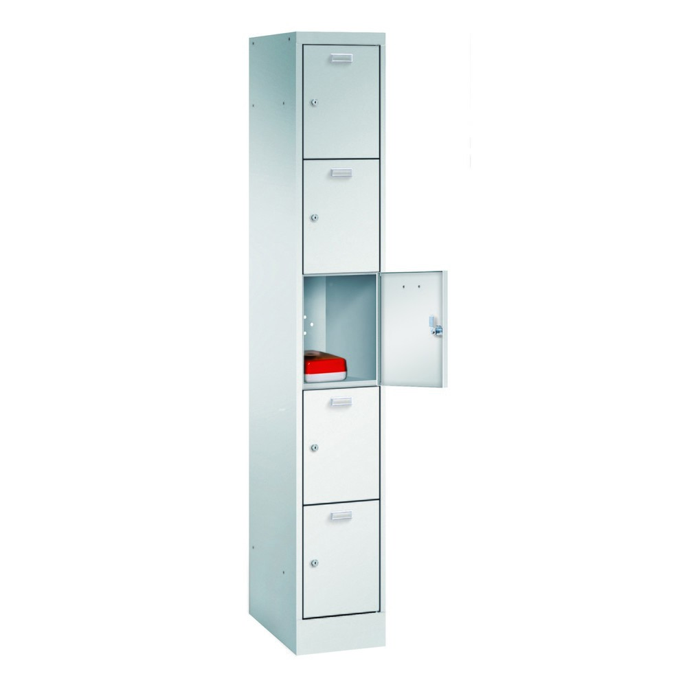 Productafbeelding nr. 1: PAVOY locker, 5 vakken, cilinderslot, hxbxd 1.950 x 300 x 500 mm, vakbreedte 300 mm