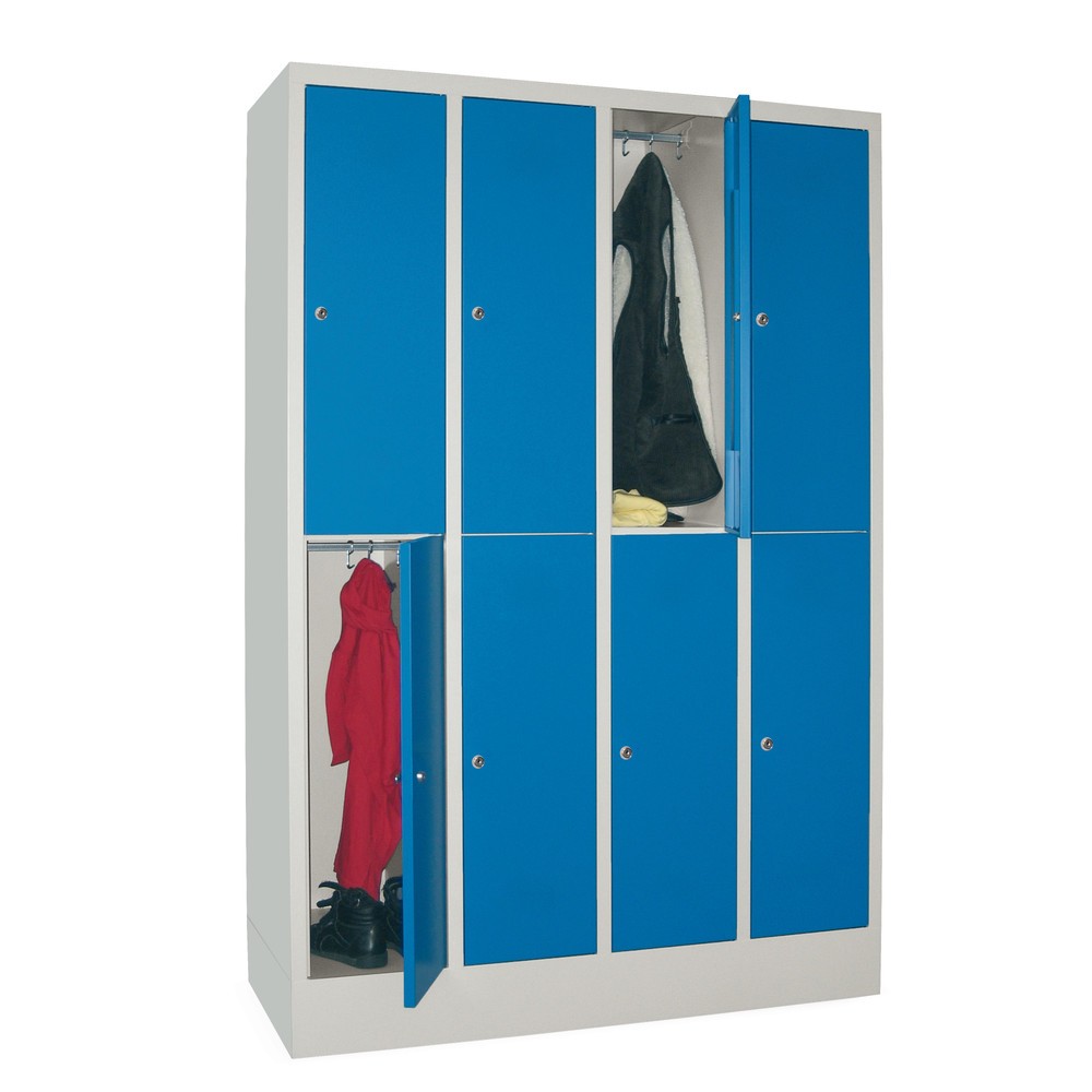 Produktabbildung: PAVOY Schließfachschrank, 4 x 3 Fächer, HxBxT 1.850 x 1.200 x 500 mm, reinweiß, reinweiß