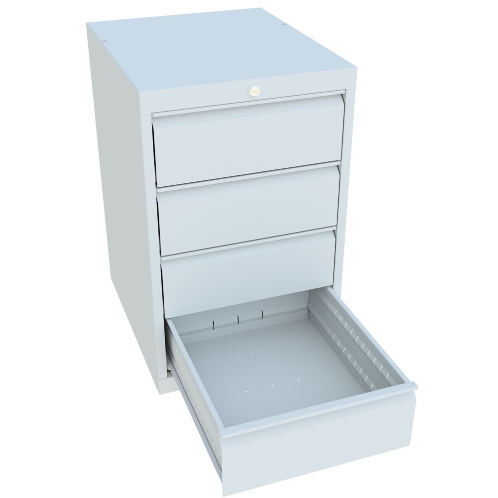 Produktabbildung Nr. 4: PAVOY Schubladenschrank, Höhe 800 mm, Schubladen 4x175 mm, Breite 500 mm, lichtgrau, lichtgrau