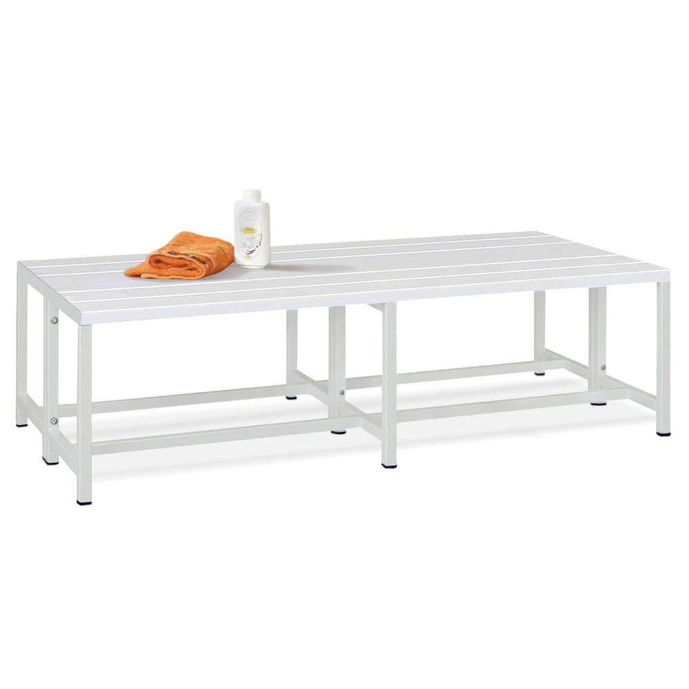 Produktabbildung Nr. 1: PAVOY Umkleidesitzbank, 2-seitig, Länge 1.500 mm, ohne Schuhrost, enzianblau