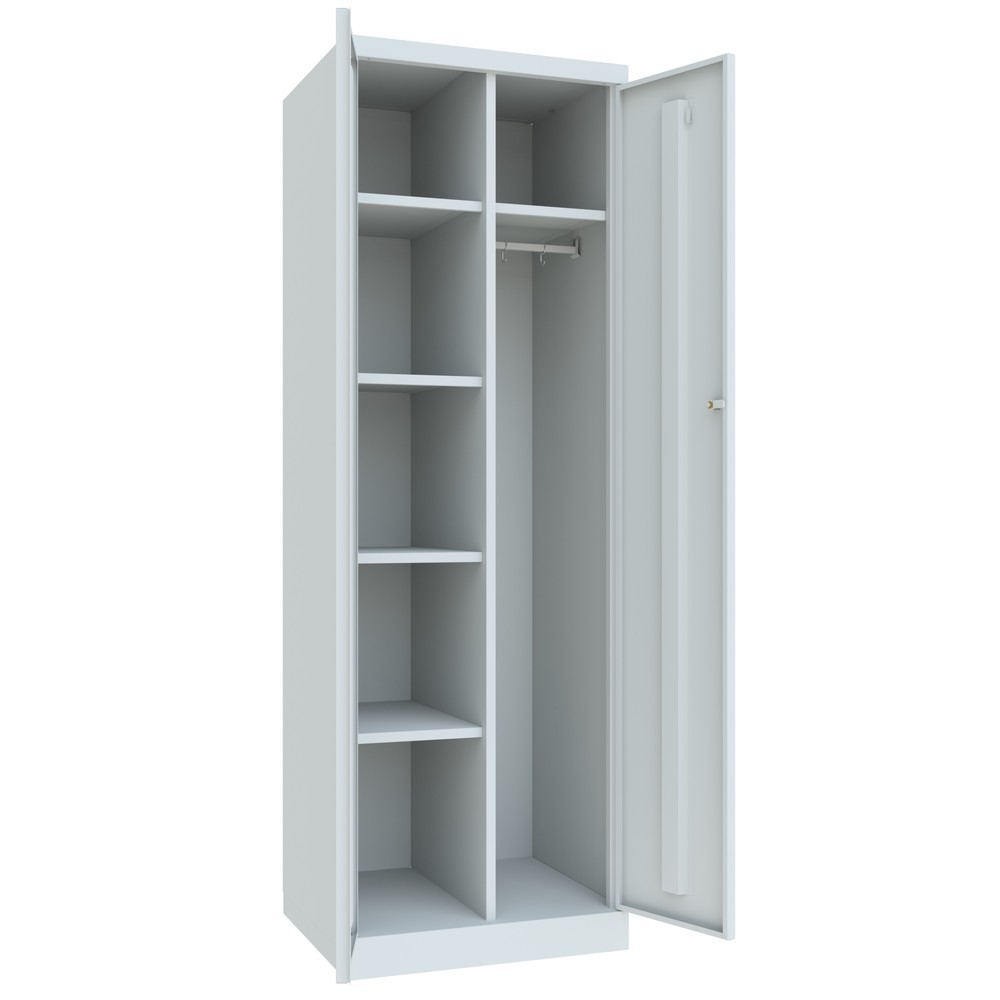 Produktabbildung Nr. 3: PAVOY Wäsche- und Kleiderspind, HxBxT 1.800 x 600 x 500 mm, lichtgrau, lichtgrau