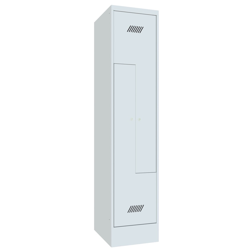 Produktabbildung Nr. 3: PAVOY Z-Spind, 2 Abteile, HxBxT 1.850 x 400 x 500 mm, lichtgrau, lichtgrau