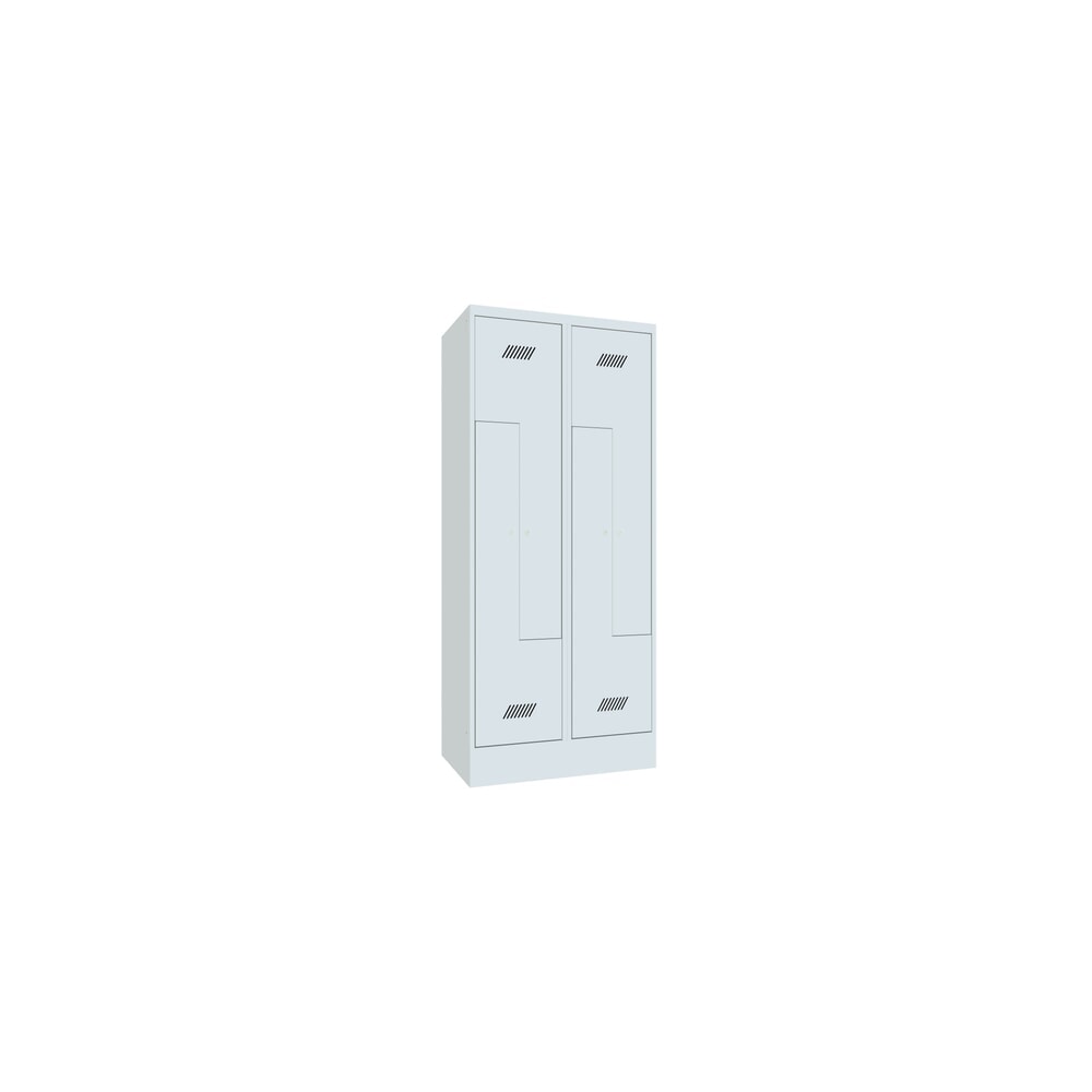 Produktabbildung Nr. 3: PAVOY Z-Spind, 4 Abteile, HxBxT 1.850 x 800 x 500 mm, lichtgrau, lichtgrau